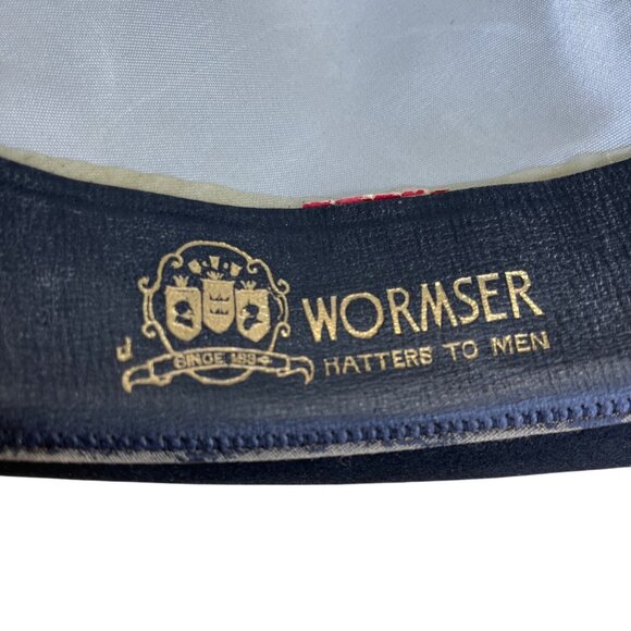 Wormser Men's Black Rain Resistant Homburg Hat Grosgrain Ribbon Band One Size - Picture 11 of 14